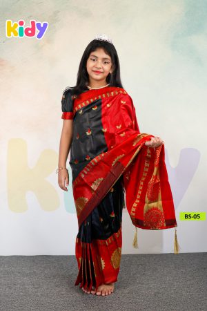 Home bs 05 কাতান রেডি শাড়ী