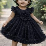 Premium Girls Frock Black-01 premium girls frock black 01