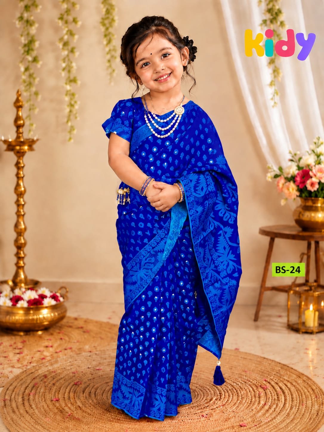 BS-24. BS-02/BS-24 বেবি রেডি জামদানী শাড়ি - Image 1