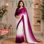 LS#/LS-04 লেডিস প্রিমিয়াম জর্জেট শাড়ি